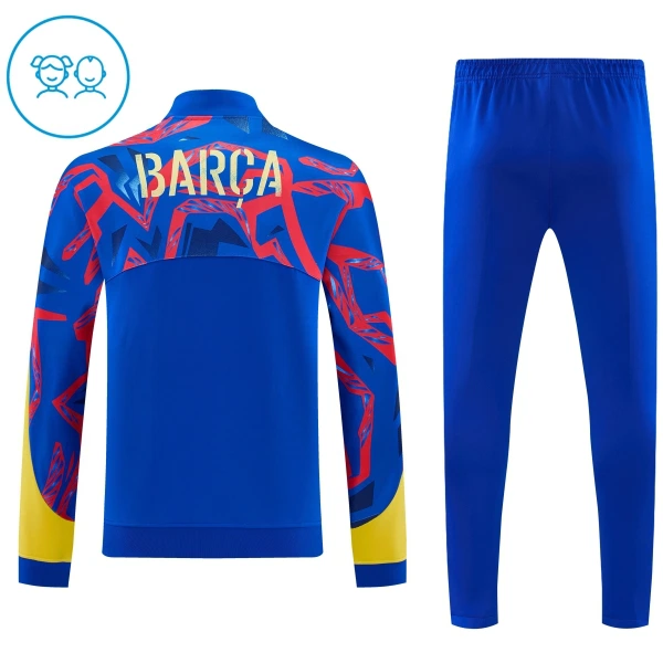 Barcelona Dětský Tréninková Bunda Souprava 2026/27 Modrá