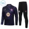 Barcelona Dětský Tréninková Souprava s Mikinou na 1/4 Zip 2026/27 Černá