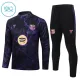 Barcelona Dětský Tréninková Souprava s Mikinou na 1/4 Zip 2026/27 Černá Barcelona Dětský Tréninková Souprava s Mikinou na 1/4 Zip 2026/27 Černá