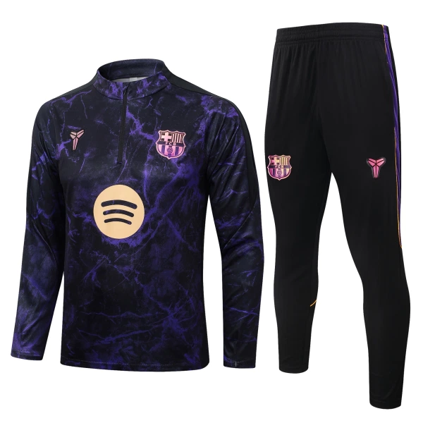 Barcelona Tréninková Souprava s Mikinou na 1/4 Zip 2026/27 Černá Barcelona Tréninková Souprava s Mikinou na 1/4 Zip 2026/27 Černá