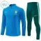 Brazílie Dětský Tréninková Souprava s Mikinou na 1/4 Zip 2026/27 Modrá