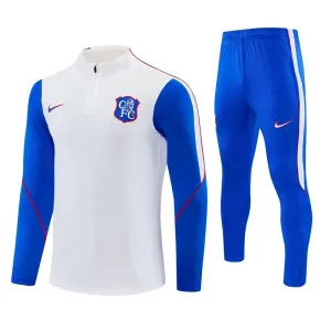 Chelsea Tréninková Souprava s Mikinou na 1/4 Zip 2026/27 Bílá