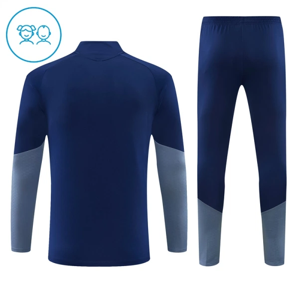 FC Bayern Mnichov Dětský Tréninková Souprava s Mikinou na 1/4 Zip 2026/27 Modrá