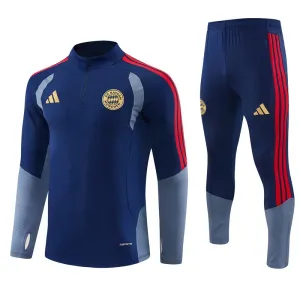 FC Bayern Mnichov Tréninková Souprava s Mikinou na 1/4 Zip 2026/27 Modrá
