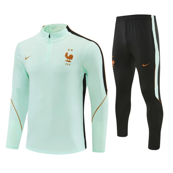 Francie Tréninková Souprava s Mikinou na 1/4 Zip 2026/27 Bílá