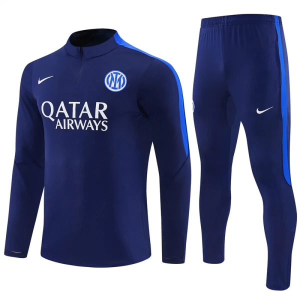 Inter Milán Tréninková Souprava s Mikinou na 1/4 Zip 2026/27 Modrá Inter Milán Tréninková Souprava s Mikinou na 1/4 Zip 2026/27 Modrá