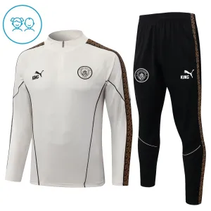 Manchester City Dětský Tréninková Souprava s Mikinou na 1/4 Zip 2026/27 Šedá