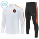 Nizozemsko Dětský Tréninková Souprava s Mikinou na 1/4 Zip 2026/27 Bílá