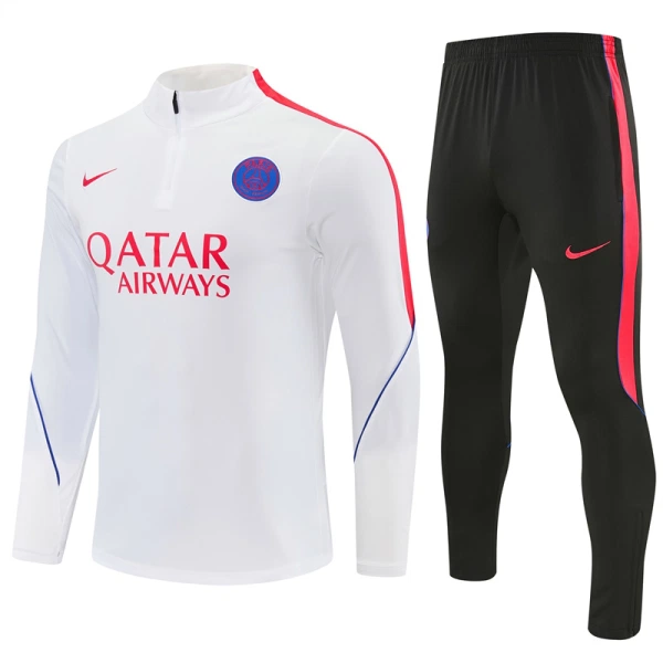 PSG Tréninková Souprava s Mikinou na 1/4 Zip 2026/27 Bílá PSG Tréninková Souprava s Mikinou na 1/4 Zip 2026/27 Bílá