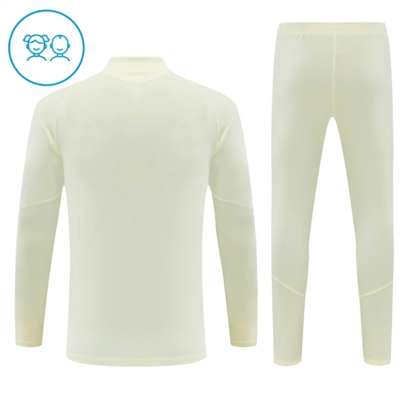 Real Madrid Dětský Tréninková Souprava s Mikinou na 1/4 Zip 2026/27 Bílá