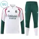 Real Madrid Dětský Tréninková Souprava s Mikinou na 1/4 Zip 2026/27 Bílá