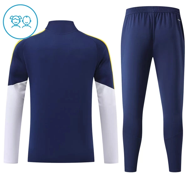 Real Madrid Dětský Tréninková Souprava s Mikinou na 1/4 Zip 2026/27 Modrá
