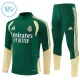 Real Madrid Dětský Tréninková Souprava s Mikinou na 1/4 Zip 2026/27 Zelená Real Madrid Dětský Tréninková Souprava s Mikinou na 1/4 Zip 2026/27 Zelená
