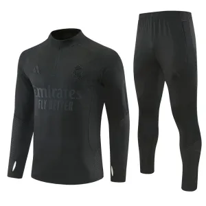 Real Madrid Tréninková Souprava s Mikinou na 1/4 Zip 2026/27 Černá