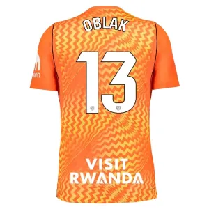 Atlético Madrid Jan Oblak 13 Brankářské Dres 2026/27 Oranžová
